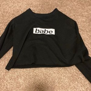 Babe long black long sleeve
